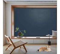 Stick on Curtains Blackout Blinds 175 x 200 cm, UV Protection Sun Protection, Easy to Stick on No Drillchild Safe Small Portable No Drill Blinds, with Nano Tape for Home Office, Blue