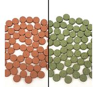 Stick On Glass Fish Food Treats | Spirulina Algae Plankton Shrimp Tablets Tank (Spirulina & Algae Tablets, 50g)