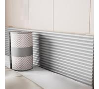 Stick on Headboard Panels, Anti Collision Wall Padding, Padded Self Adhesive Foam Wall Panels for Single & Double Bed Size Bedroom/Living Room, Peel and Stick(Grey,50 cm x 2 m 4pcs)