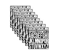 Stick On Letters, 8 Sheet Capital Letter Stickers 1 Inch 2 Inch Self Adhesive Letters Waterproof Vinyl Alphabet Stickers for Crafts, Signs, Posters, Windows, Mailboxes, Car, Truck - White