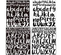 Stick On Letters,8 Sheets Vinyl Letters Stickers, 1 inch 2 inch Capital Alphabet Stickers Self Adhesive Letters Sticks for DIY Crafts Making，Decals for Signs Poster Mailbox Windows Car