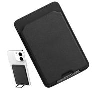Stick On Phone Wallet, Cell Phone Wallet | Lightweight Multifunctional PU Leather Phone Pocket,Card Holder, Cell Phone Wallets and Stable for Telep, Black, Se référer au descriptif, Refer to
