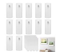 Stick on Picture Hooks,12PCS Universal Adhesive Command Strips Picture Hooks,Removable Command Strips Picture Hanging,Heavy Duty Wall Hanging Strips for Wall Frames on Home and Office