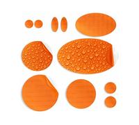 Stick-On Repair Patches for Down Jackets, Tents, 11 Pcs, Waterproof, Orange