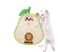 Stick On Scratch Mat - Natural Fiber 50.8 X 63.5 Cm, Cute Animal Shape, Durable Claw Sharpener | Sofa Arm Rest, Floor Corner, Post Replacement, Apartment Decor, Support Coll