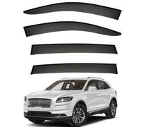 Stick-On Side Window Wind Deflectors Rain Guards for Lincoln Nautilus MK1-U540 2019-2022, No Chrome Strips Protects from Rain Wind Easy to Attach