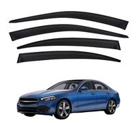 Stick-On Side Window Wind Deflectors Rain Guards for Mercedes-Benz C-Class Short Wheelbase MK5-W206 2022-2024, No Chrome Strips Protects from Rain Wind Easy to Attach