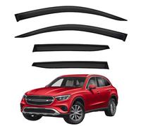 Stick-On Side Window Wind Deflectors Rain Guards for Mercedes-Benz GLC-Class Short Wheelbase MK2-X254 2023-2025, No Chrome Strips Protects from Rain Wind Easy to Attach