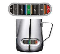 Stick On Thermometer - 5cm Adhesive Strip, Waterproof Coffee Sticker, Reusable Temperature Gauge | Accurate Celsius Measurement Decal for Testing Water Milk Liquid Hot Cold Beverage and Cups