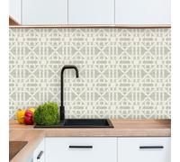Stick on Tiles Beige Green Terrazzo Tile Stickers for Bathroom Kitchen Backsplash Waterproof Tile Covers for Fireplace Surround Cabinet Furniture Stick on Kitchen Tiles 10x10 cm/10 pcs