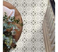 Stick on Tiles Beige Grey Elegant Kitchen Tile Stickers Waterproof Vinyl Decals Self Adhesive Stick on Bathroom Tiles Backsplash Decorative Tile Covers 30x30 cm/ 10 pcs