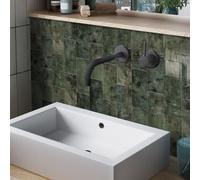 Stick On Tiles Dark Green Graffiti Tile Stickers PVC Peel and Stick on Bathroom Tiles Durable Waterproof Oil-Proof Self Adhesive Wall Floor Tile Covers Removable Kitchen Stickers 10.16x20.32cm/64 Pcs