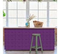 Stick on Tiles Elegant Brick Purple Tile Stickers for Kitchen Bathroom Cupboard Decoration PVC Waterproof Oil Proof Peel and Stick Self Adhesive Wall Tiles 12x24.6 cm/36 Pcs