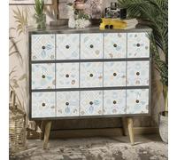 Stick On Tiles Tropical Green Brown Tile Stickers PVC Peel and Stick on Bathroom Tiles Durable Waterproof Oil-Proof Self Adhesive Wall Floor Tile Covers Removable Kitchen Stickers 20x20cm/24 Pcs