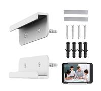 Stick On Wall Tablet Mount - Adhesive Laptop Stand Holder Shelf, Wall Mounted Bracket For EReader | Smartphone Kitchen Bedroom Office Desk Workshop Counter Space Saving Organizational Bracket