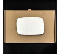 Stick on Wing Mirror Glass fits Ford Escort Reg 1986 to 1989 Left Passenger Side