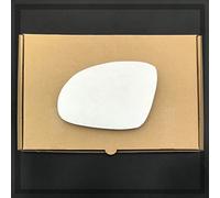 Stick on Wing Mirror Glass fits Volkswagen Golf Plus Reg 2004 to 2013 Left Passenger Side