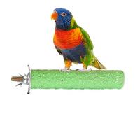Stick Perch Perch - Frosted Grinding Tale for Birds, Sharp Claw Cage Toy | Cirginards Care Accessories, Cockatiels, Budgies, Parakeets and Other Small to Medium Parrots