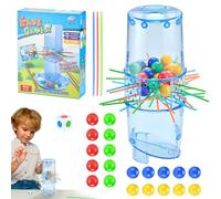 Stick Pull Game - Fast Fun Kerplunk For 2 To 4 Players Game | Stick Games For Kids With Beads, Sticks, And Unit | Games Helps To Build Close Interaction And Communication Between Parents Kids