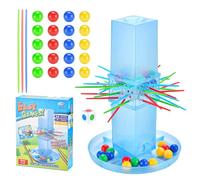 Stick Pull Game - Fast Fun Kerplunk, Two To Four Players | Exciting Stick Board Game, Beads And Rods Challenge, Interactive Play Product For Parents Kids Family Games Night Bonding