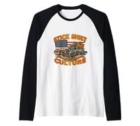 Stick Shift Culture - Stick Shift Humor Three Pedals Raglan Baseball Tee