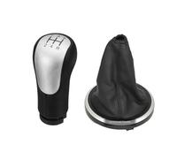 Stick Shift Knob Replacement for Fiesta for Fusion 2002 2003 2004 2008 2009 2010 2011 2012 2013-2024 Boot Cover Gaiter 5 6 Speed Car Gear Shift Knob Gear Shift Knob(Sliver 5 Speed)(5 Sliver Gaiter 2)