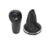 Stick Shift Knob Replacement for Fiesta for Fusion 2002 2003 2004 2008 2009 2010 2011 2012 2013-2024 Boot Cover Gaiter 5 6 Speed Car Gear Shift Knob Gear Shift Knob(Sliver 5 Speed)(6 Black Gaiter 2)