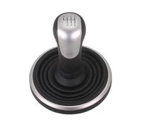 Stick Shift Knob Replacement for Fiesta for Fusion 2002 2003 2004 2008 2009 2010 2011 2012 2013-2024 Boot Cover Gaiter 5 6 Speed Car Gear Shift Knob Gear Shift Knob(Sliver 5 Speed)(6 Sliver Gaiter)