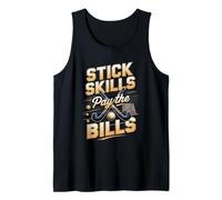 Stick Skills Pay The Bills Field Hockey Player Tank Top