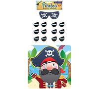 Stick The Eye Patch On The Pirate Game - Party Childrens Kids Pin Tail Activity(2-Pack)