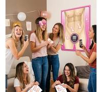 Stick the Willy on the Man Funny Party Game Prank Challenge Silly Mini Game Offline Fun with Friends Hilarious Meme Crazy Spin & Stick Casual Laugh Blindfold Tap Out Loud Game Viral Party 14 Pcs