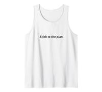 Stick to The Plan Inspiring Message Tank Top