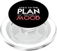 Stick To The Plan Not Your Mood Motivation Discipline Goal PopSockets PopGrip for MagSafe