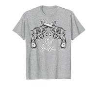Stick to Your Guns Tshirt - Western Bandit - Vintage Cowboy T-Shirt, Men, Heather Grey, 6X-Large