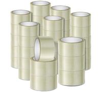 Stick Well 36 Rolls Clear Parcel Tape, 48mm X 66m, Strong Heavy Duty & Low Noise Packing Tape for Packing Boxes, Moving Boxes, and Secure Packaging