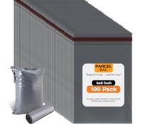 Stick Well 4" X 6" 100 Pack Self-Seal Mailer Bags, Grey, Tamper-Proof, Large Mailing Bags | Plastic Packaging Envelops for Mailing, Postage, Parcel Shipping & Delivery