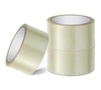 Stick Well Clear Packaging Tape Roll - 48mm X 66m, Heavy Duty, Low Noise, Secure & Strong Adhesive, Parcel Tape for Packing Boxes, Moving, and Long Term Storage (Clear, 3 Rolls)