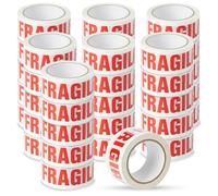 Stick Well Fragile Packing Tape, 48mm x 66m, 36 Rolls, Low Noise Parcel Tape, Secure & Sticky, Heavy Duty Tape for Packing Parcels, Moving House, Cardboard Boxes & Cartons