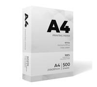 Stick Well Multi-Purpose A4 Printer Paper - 80gsm 500 Sheets, Smooth White Paper Surface, Compatible A4 Paper with Inkjet, Laser Printers & Copiers, Ideal for Home & Office Use (1 Ream)