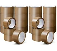 Stick Well Packaging Tape, Heavy Duty Brown Parcel Tape 12 Rolls With Low Noise - 48mm X 66m, Secure Sticky Brown Tape For Box Packaging, Moving Boxes, Packing Tape Strong For Moving House (12 rolls)