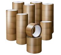 Stick Well Packaging Tape, Industrial Duty Brown Parcel Tape 36 Rolls With Low Noise - 48mm X 66m, Secure Sticky Brown Tape For Box Packaging, Packing Tape Strong For Moving House (36 rolls)