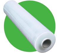 Stick Well Shrink Wrap Roll - 400mm x 250m, Strong & Durable, Stretchable, Water & Moisture Resistant, Industrial-Grade Cling Film, for Luggage, Pallet Wrapping & Packaging (Clear, 1 Roll)