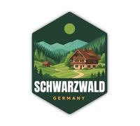 Sticker 200 mm Giant Black Forest Germany Wall Vehicle Sticker