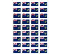 Sticker 25 x 15 mm, Pack of 36 Pitcairn Islands Flag PN for Car, Suitcase, Laptop and More