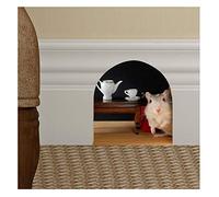 Sticker 3D effect |Wall decal Hole Mouse - Wall paper decoration optical illusion room and living room - 10 x 10 cm