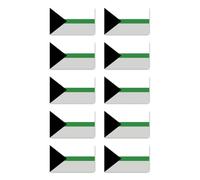 Sticker: 50x30mm, 10 pieces - Flag - DemiRomantic Pride - LGBTQ - for car, laptop and more