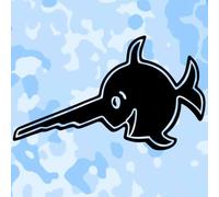 Sticker #A048 Swordfish U96 U-Boot Navy Crest Black 10 x 6 cm