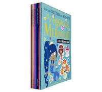 Sticker Activity 10 Books Collection Set With Fun Activities Card Press- Outs and Over 2500 Stickers (My Fluttering Fairy,Beautiful Ballerina,Perfect Princess,Magical Mermaids,Pretty & Pink & More)