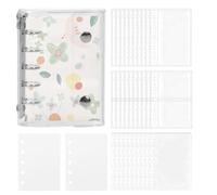 Sticker Album Binder - PVC PET PP Transparent Pages M5 A6, Card Display Folder, Multi Pocket Book | Double Lock Storage Binder for Planner Scrapbook Document Collectors and Crafting Collec