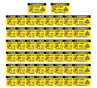 Sticker "Bad Parking", "Parked Like A Idiot" Business Cards | Parking Cards Frames - 50x Parking Buets, Bad Parking Tickets, String Clothes,